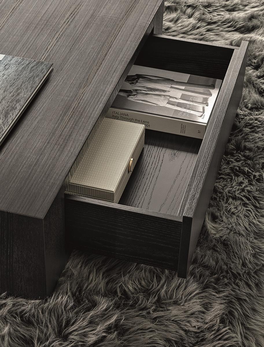 Wooden coffee table for living room | Solid by Minotti