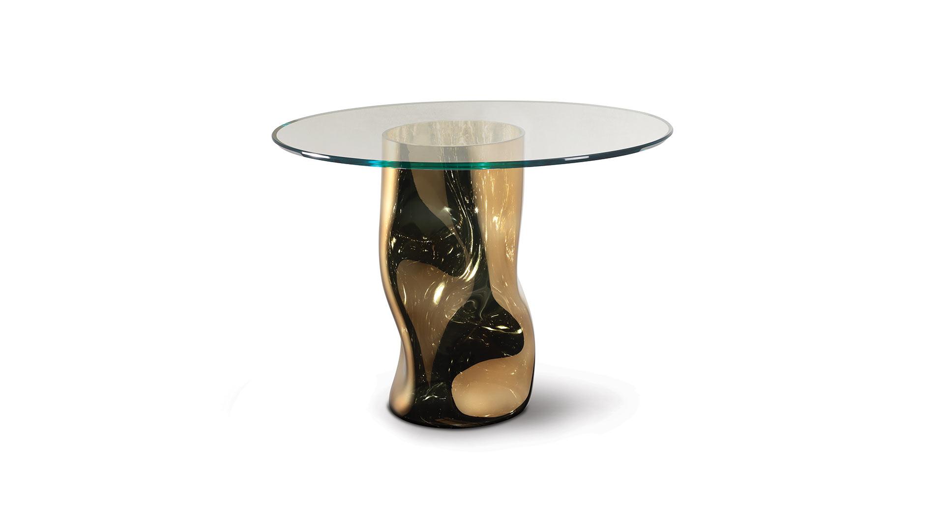 Round glass coffee table | Dandolo by Reflex