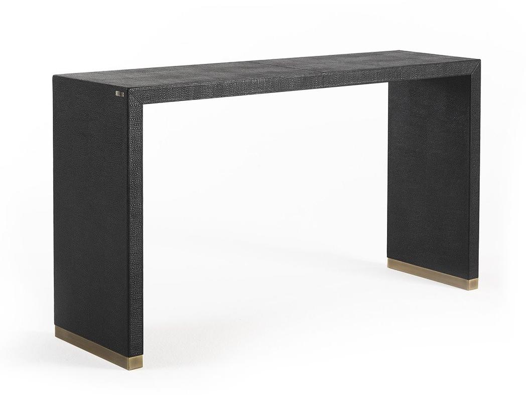 Rectangular leather console table | Kay by Gianfranco Ferre Home
