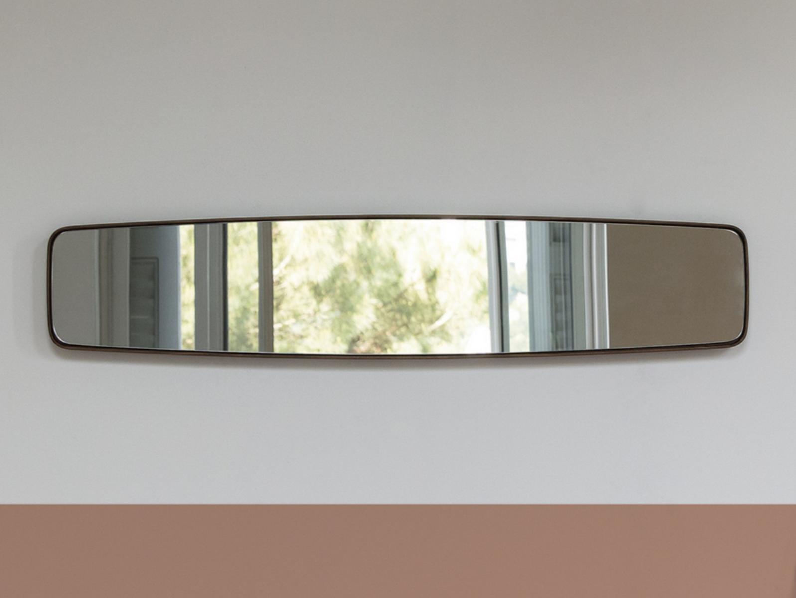 Rectangular wooden framed mirror | Botero 2 by Porada