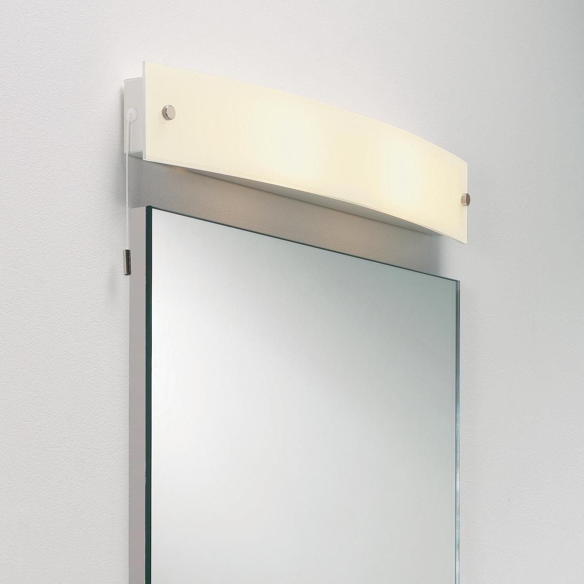 Glass and steel Mirror lamp | Curve by Astro lighting