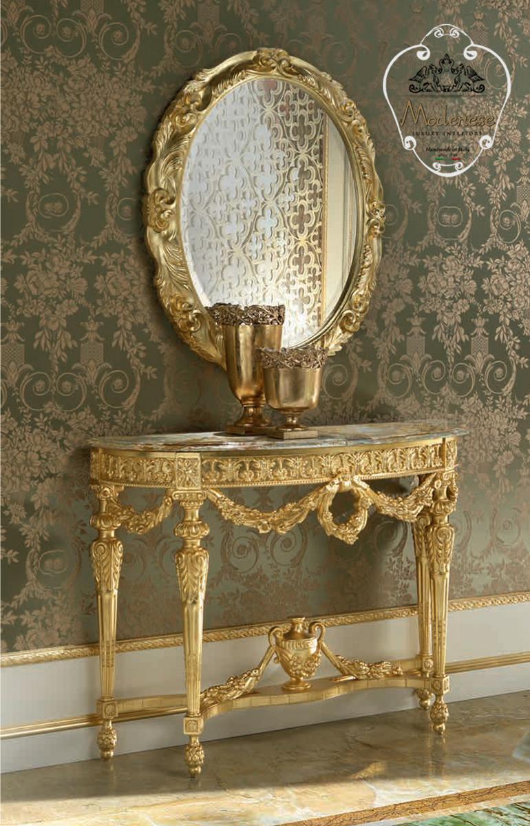 Oval wall-mounted mirror | 14606 by Modenese Gastone