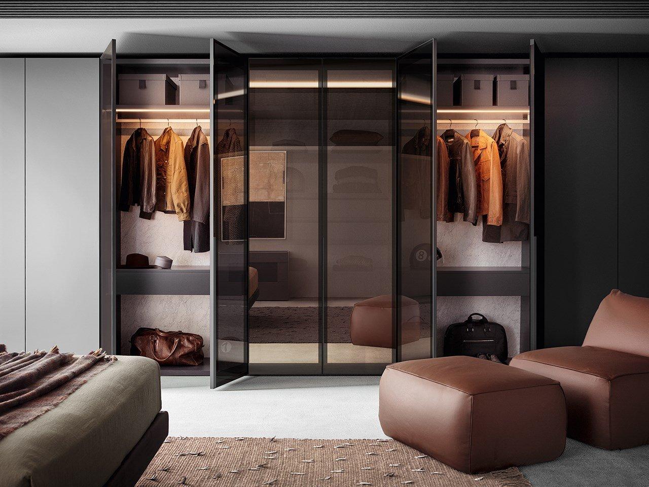 Wood and glass wardrobe | Vitrum by Pianca
