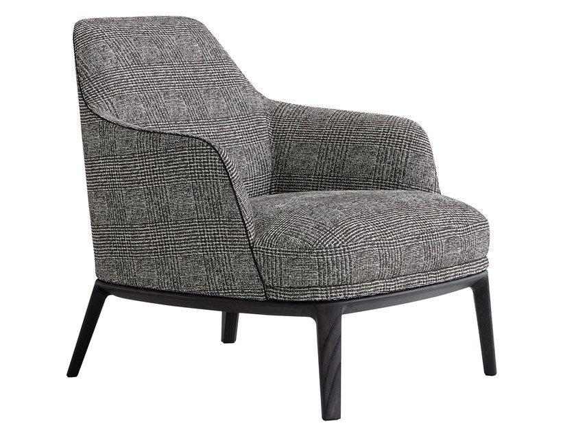 Fabric armchair with armrests | Jane Large by Poliform