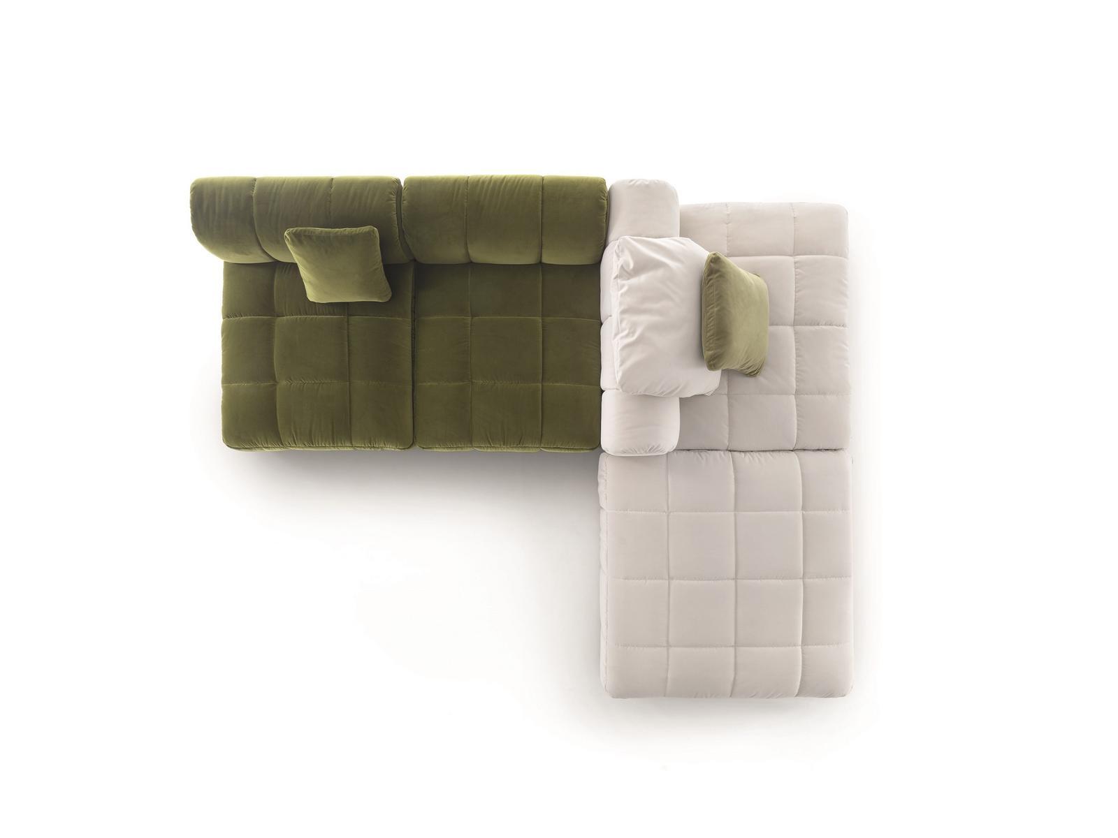 Modular fabric sofa | Strips System by Arflex