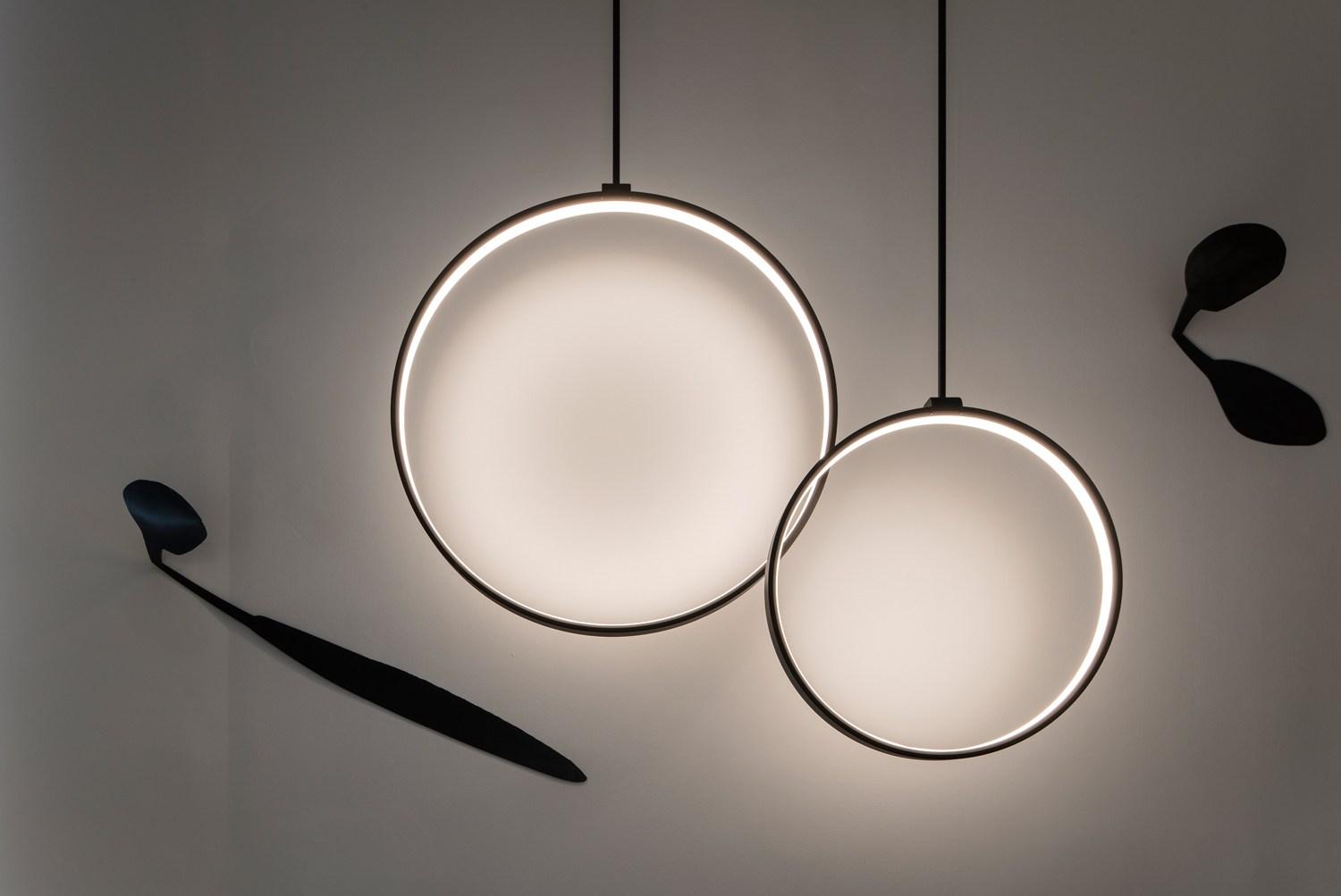 LED ceiling lamp | Superloop Vr Sbl by Delta light