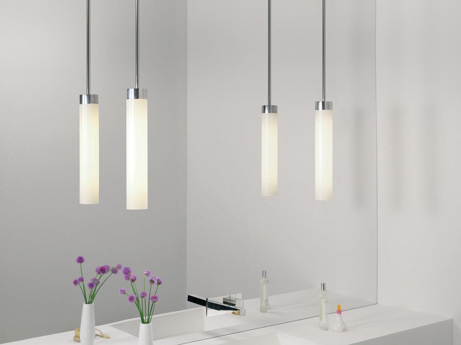 LED glass and steel pendant lamp | Kyoto by Astro lighting