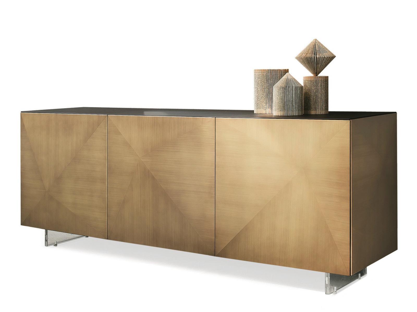Steel and wood sideboard with doors | Cubric by Riflessi