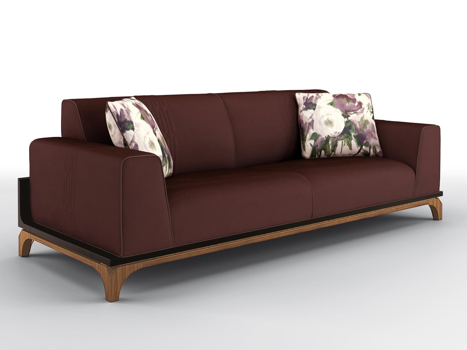 3 seater velvet sofa | Harmony by Bruno Zampa