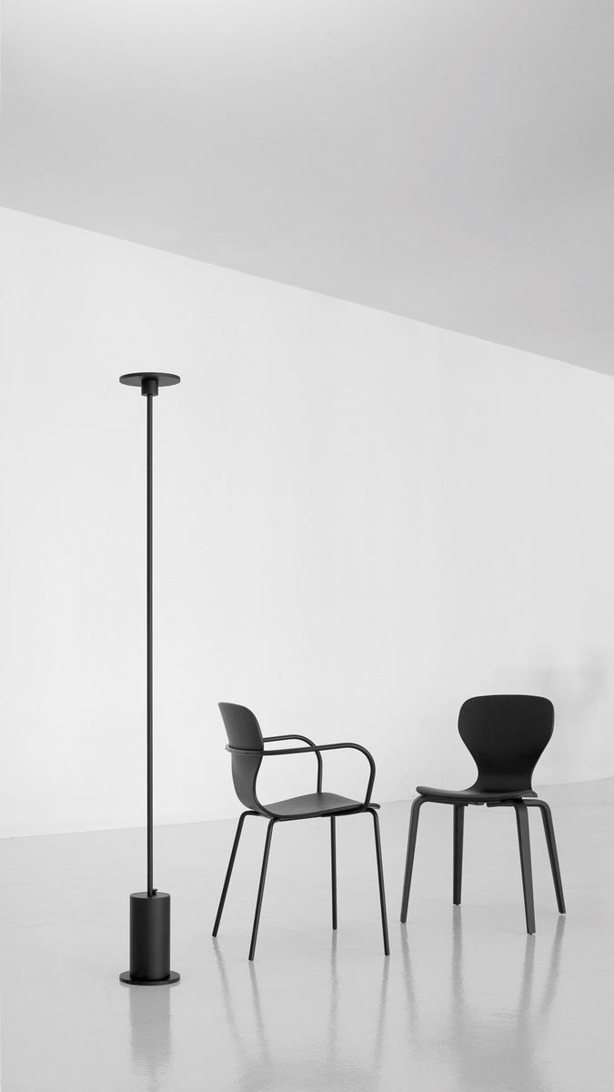 LED aluminium floor lamp with dimmer | Up by Arkoslight