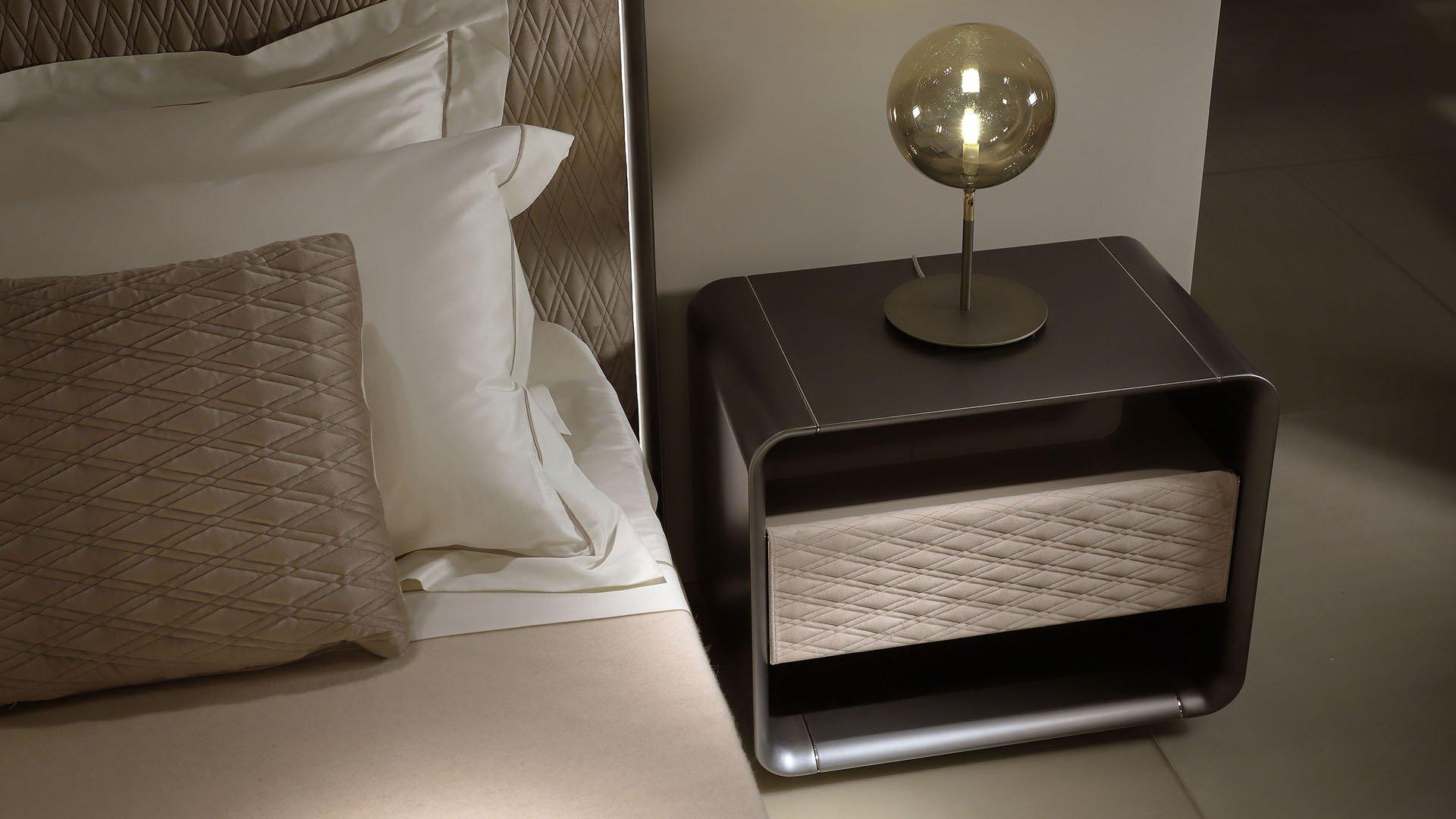 Wooden bedside table with drawers | Oh by Reflex