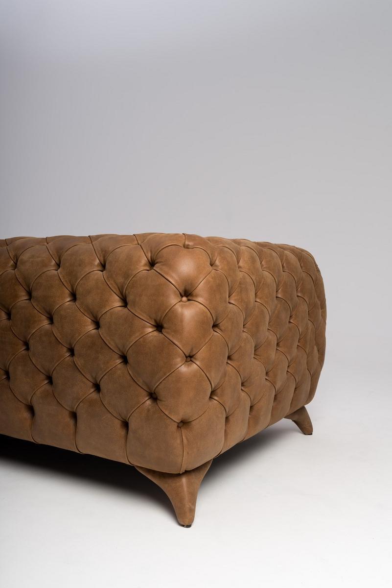 Tufted 3 seater nabuk sofa | Isidoro by Mantellassi 1926