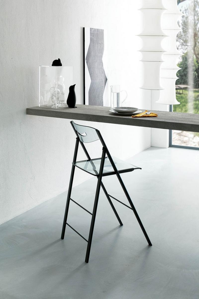 High folding Vitrex stool | Ripiego by Ozzio Italia
