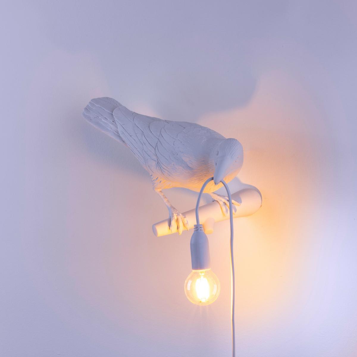 LED resin wall lamp | Bird Lamp Looking Left/right by Seletti
