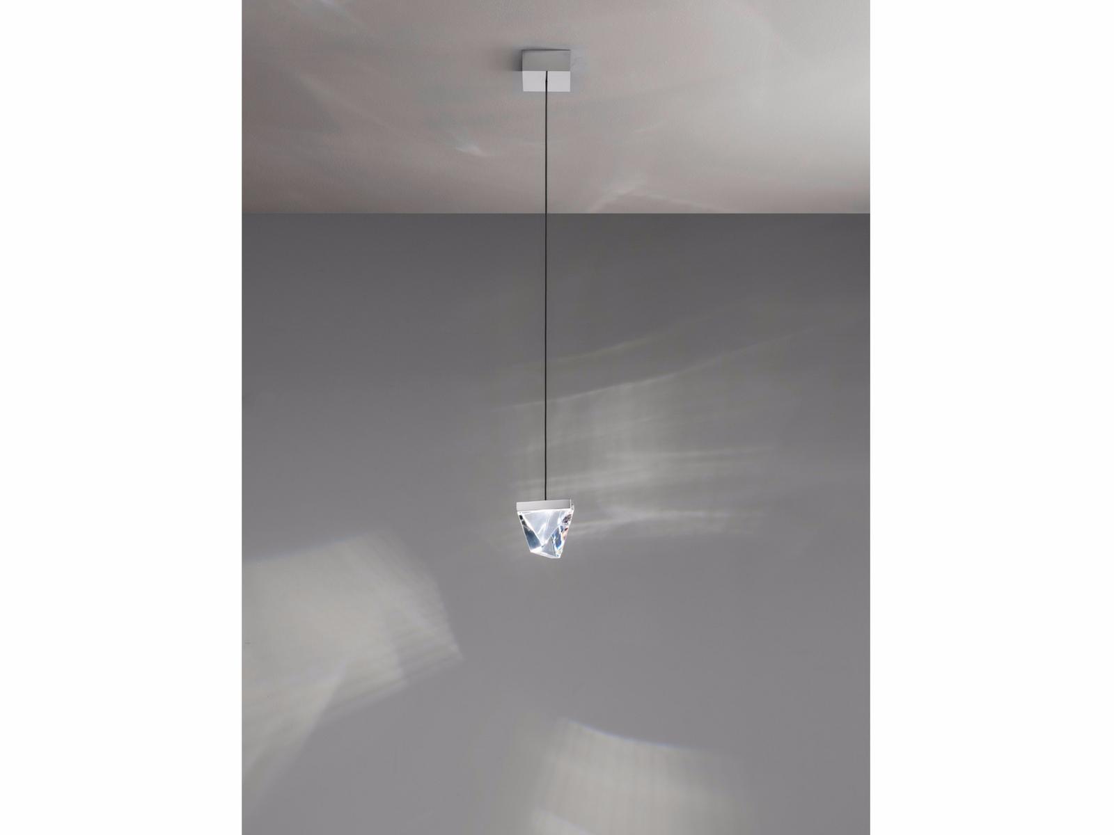 LED crystal pendant lamp | Tripla by Fabbian