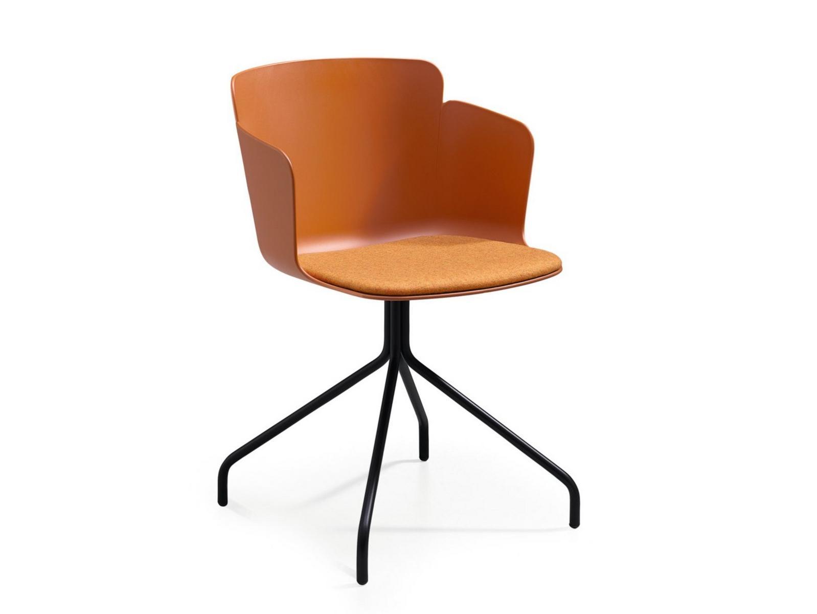 Trestle-based polypropylene chair with armrests | Calla Pm X Pp by Midj