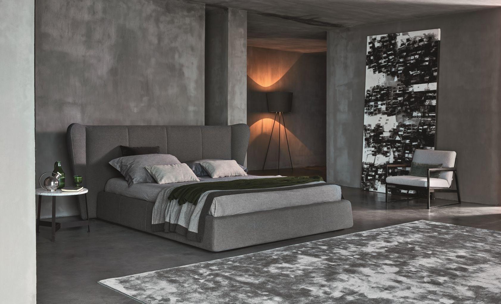 Double bed with upholstered headboard | Opus 2.0 by Ditre Italia