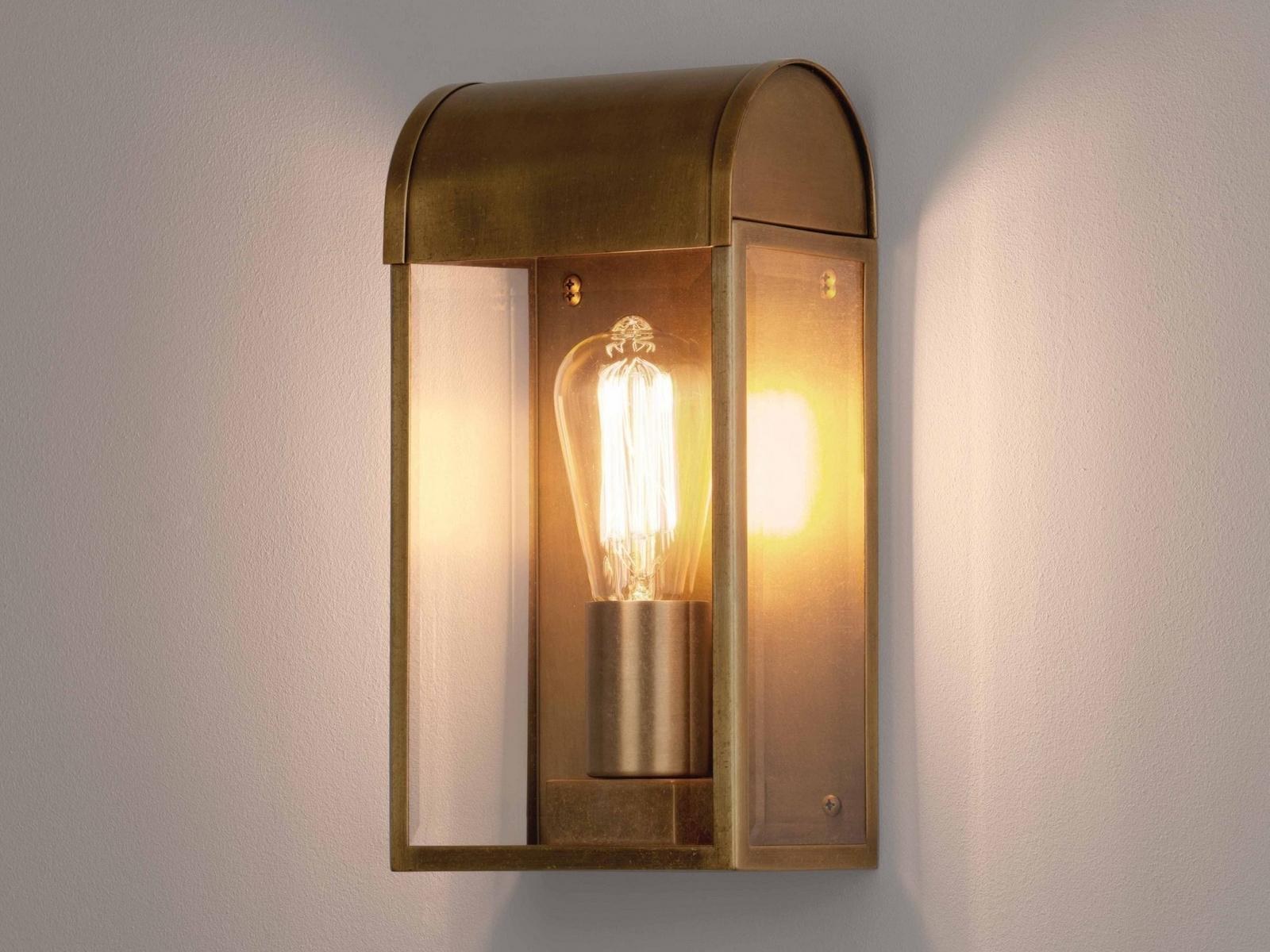 Glass and steel outdoor wall lamp with dimmer | Newbury by Astro lighting