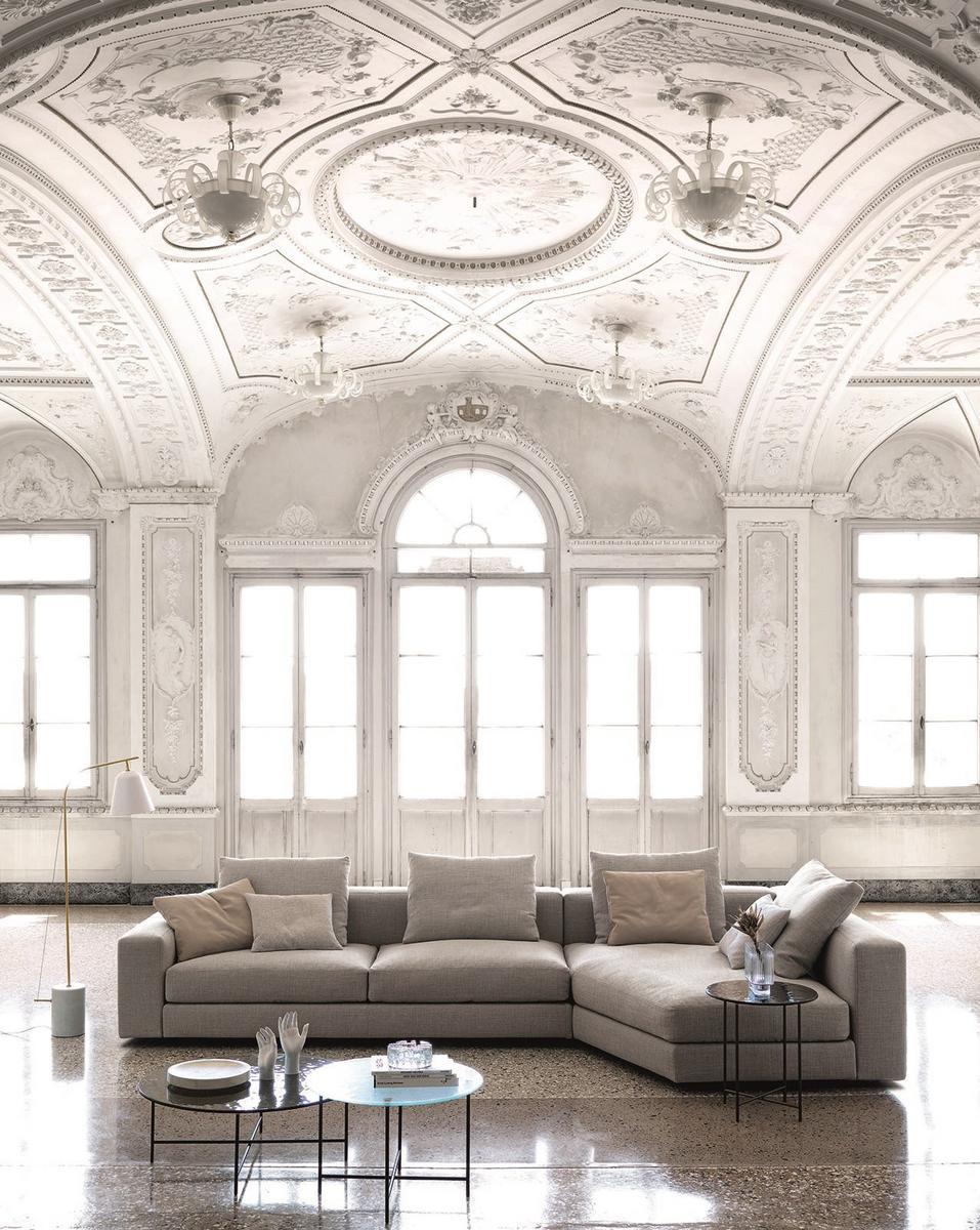 Corner fabric sofa with removable cover | Von by Desiree