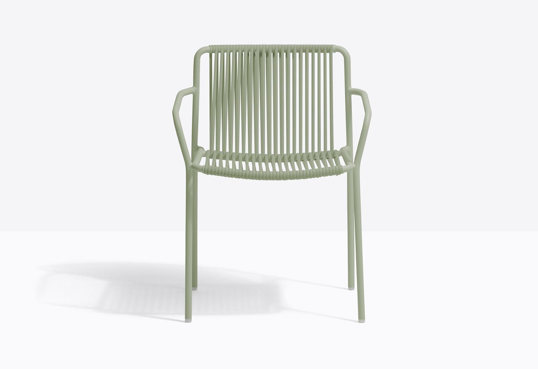 Powder coated steel garden chair | Tribeca 3665 by Pedrali