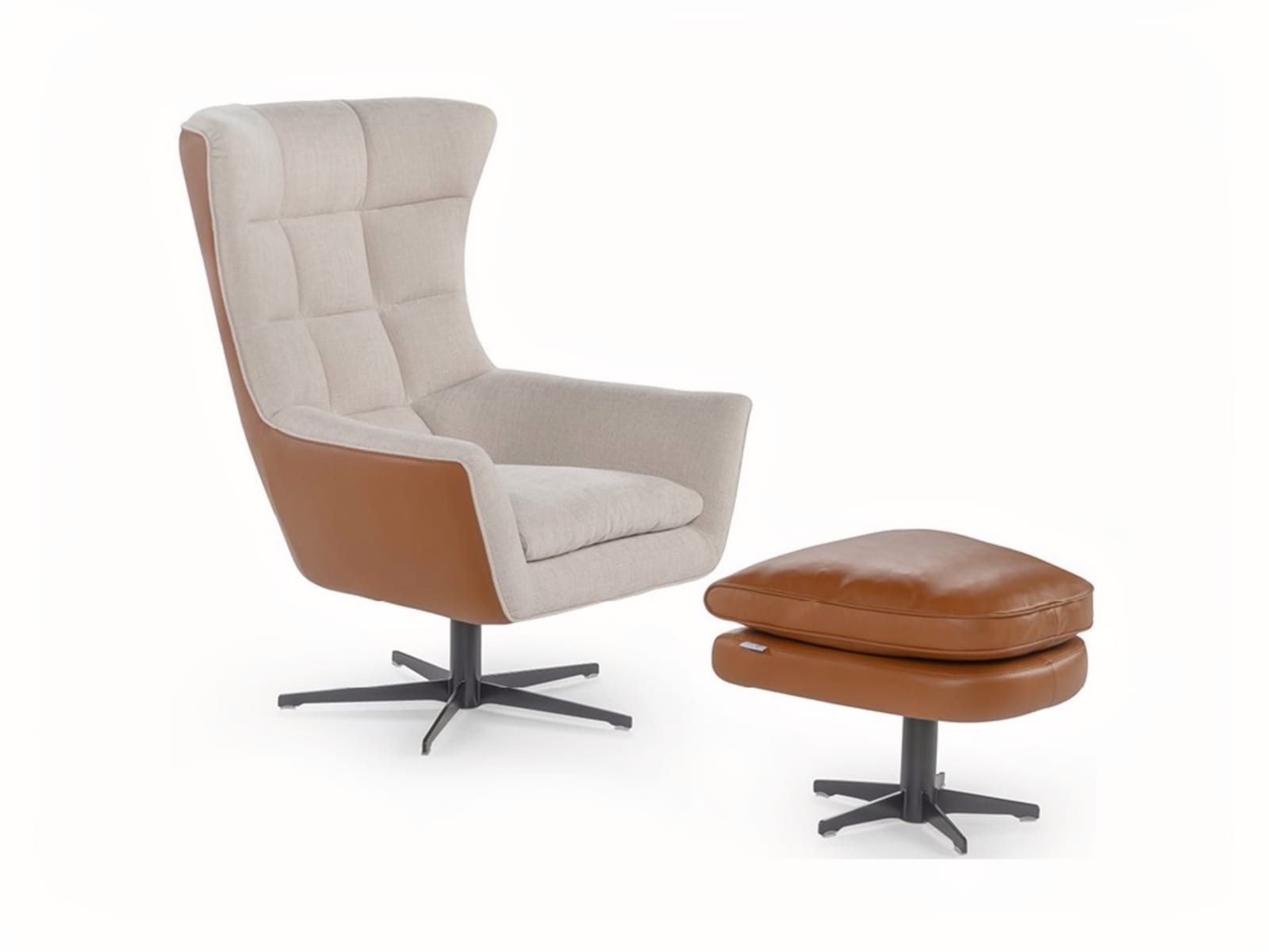 Jacob armchair with feather padding offers unparalleled comfort and timeless 'bergère' style, crafted with natural leathers and fine fabrics for a unique sitting experience. | Jacob by Calia Italia