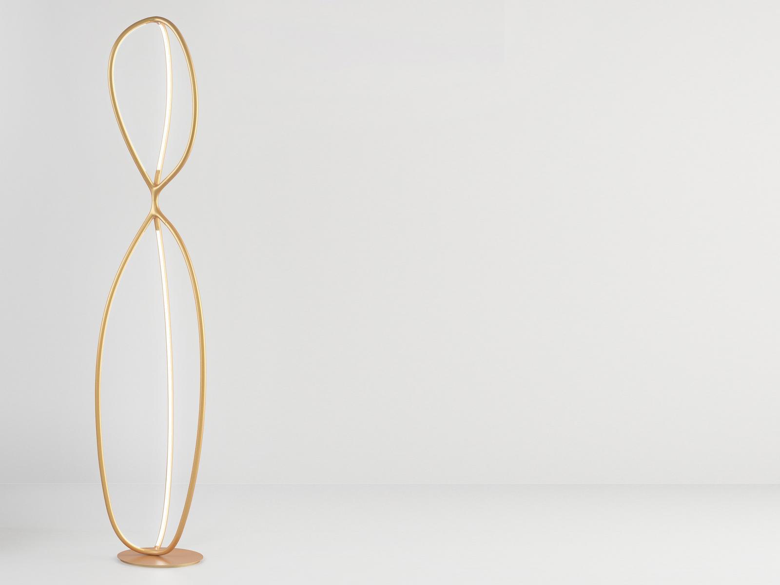 Aluminium and silicone floor lamp | Arrival by Artemide