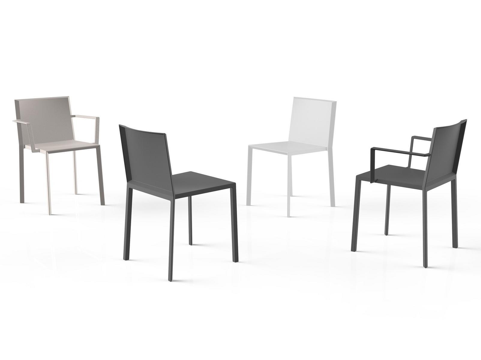 Polyamide garden chair with armrests | Quartz by Vondom