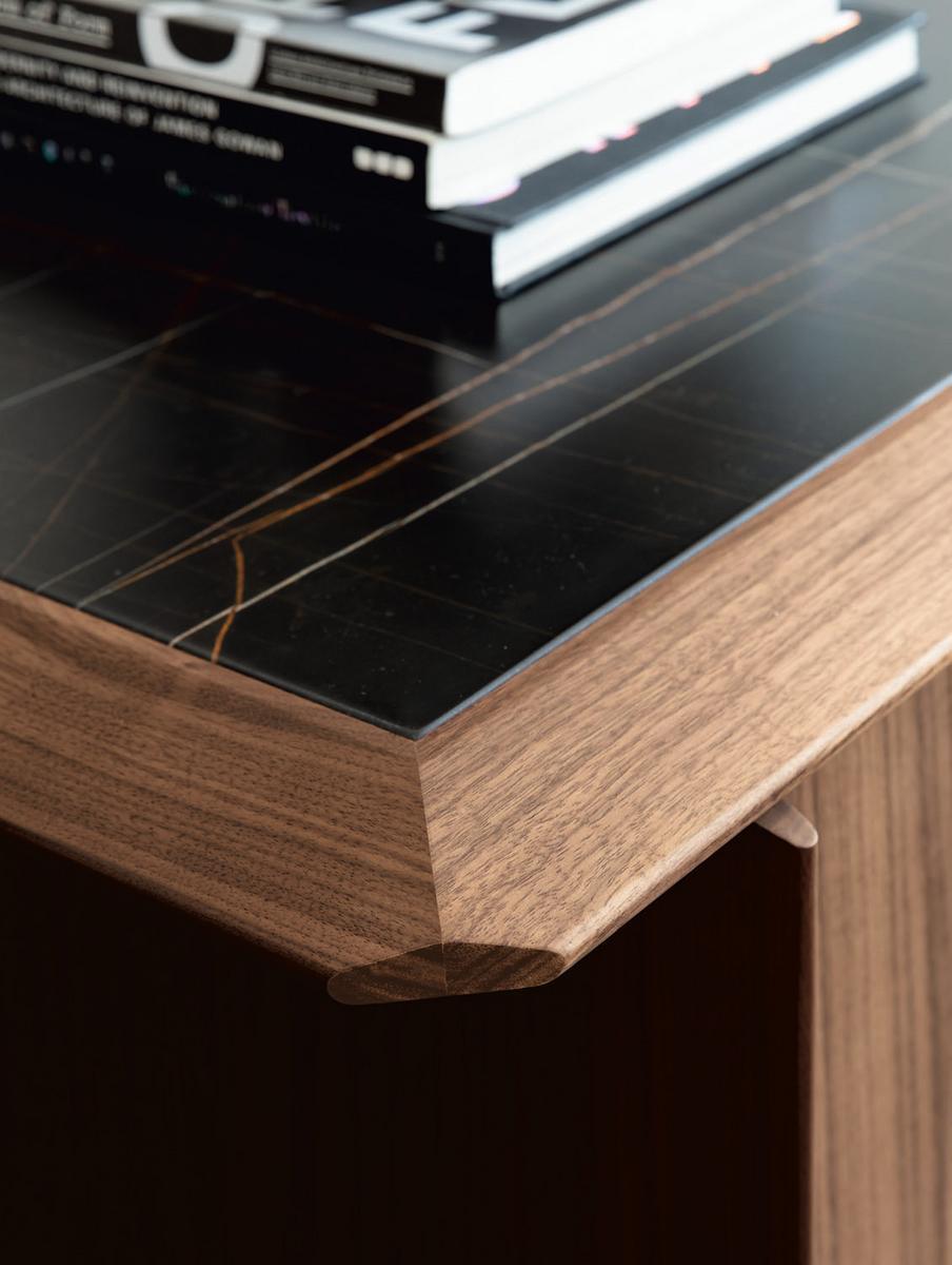 Walnut sideboard with doors | Tamok by Porada