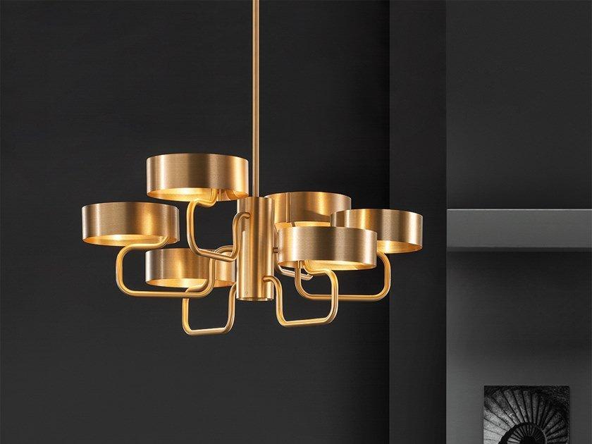 Direct light metal pendant lamp | Sound S6 by Masiero