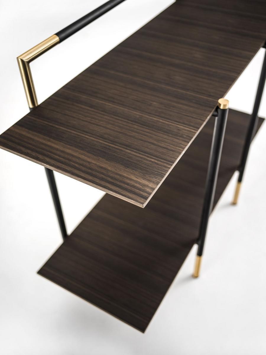 Rectangular metal console table with shelving | Kevin by Frigerio