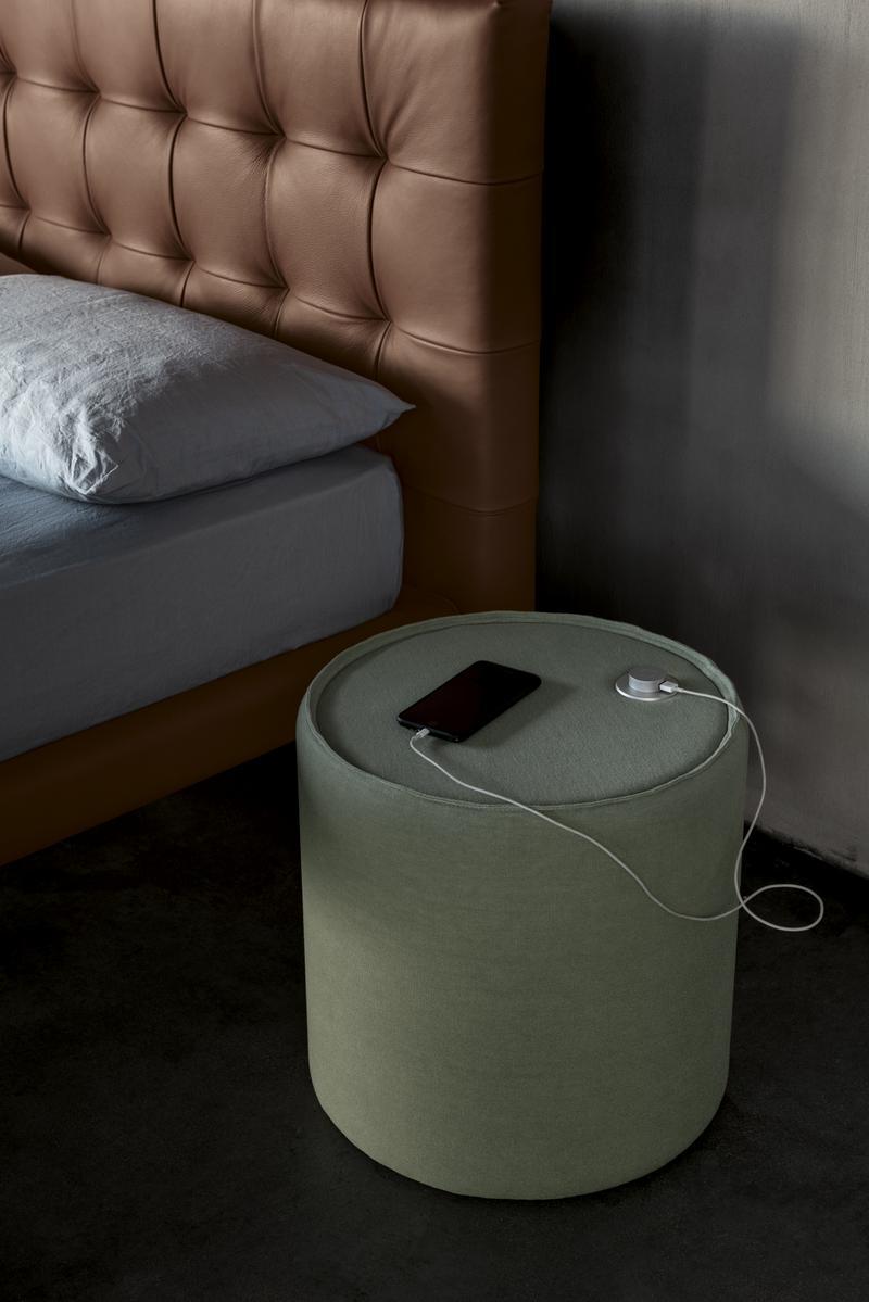 Storage bed with tufted headboard | Freedom by Bolzan letti