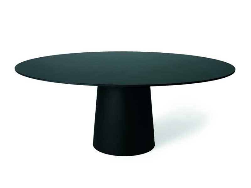 Round resin table | Container Table Classic Round 160-180 by Moooi