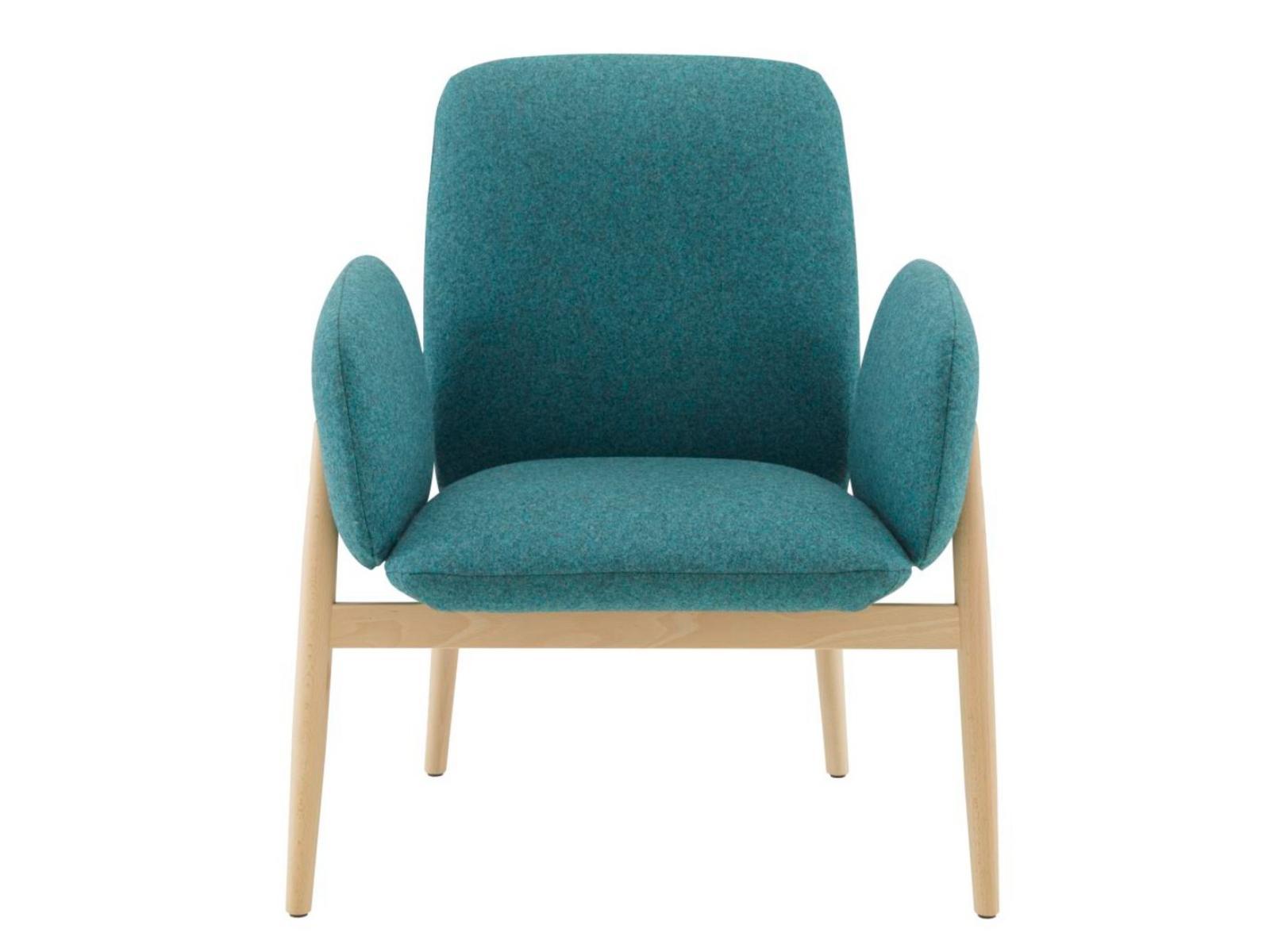 Fabric easy chair with armrests | Torii by Ligne Roset