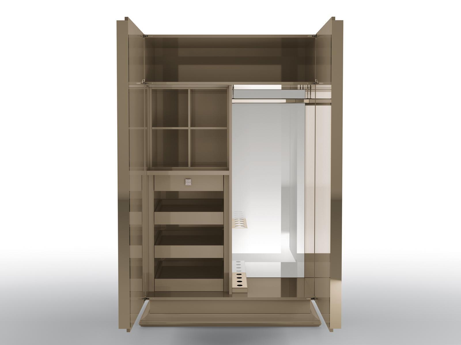 Walnut wardrobe | Concorde by Bruno Zampa