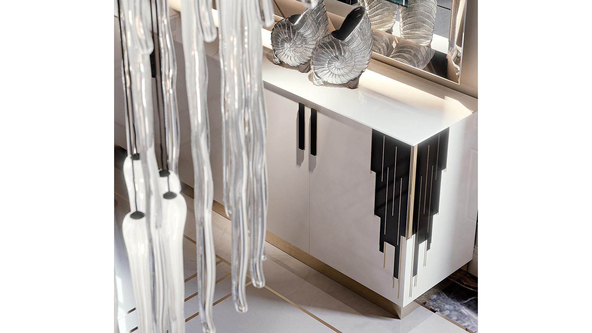 Wooden sideboard with doors | Belle Epoque by Reflex