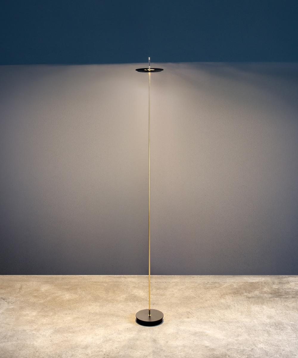 LED brass floor lamp cordless | Giulietta Be F by Catellani & Smith
