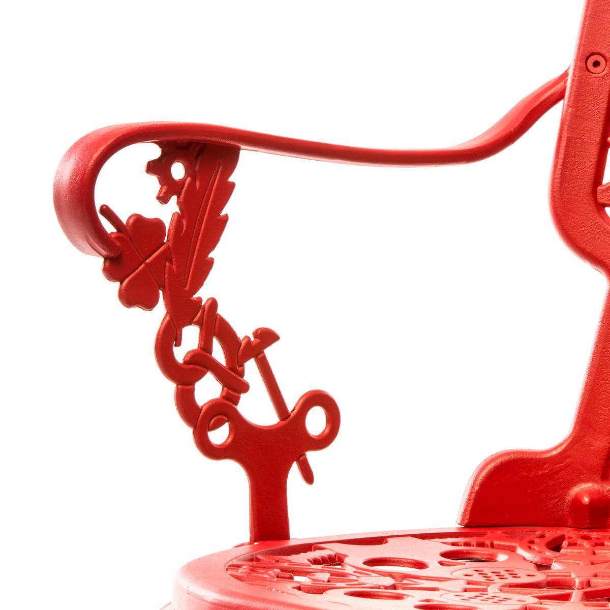 Aluminium garden chair with armrests | Industry by Seletti