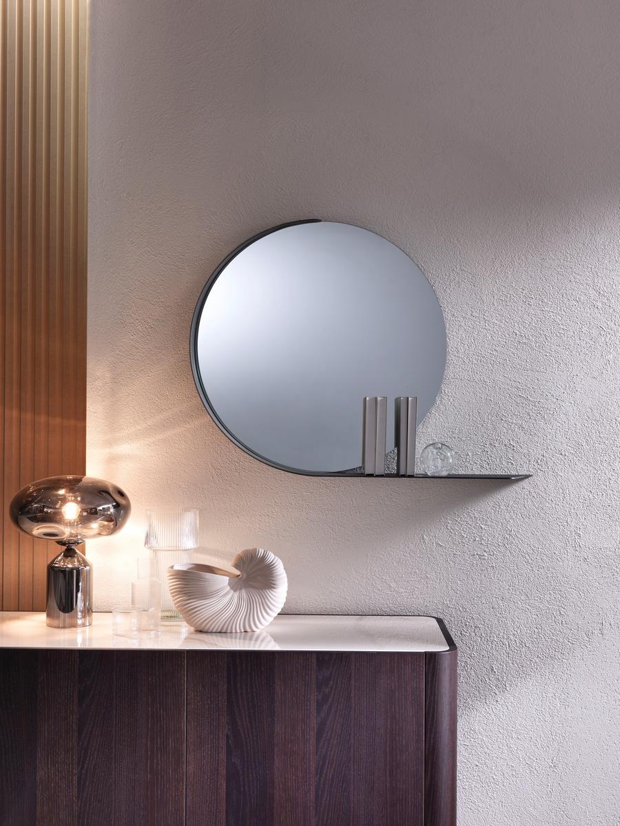 Thermo-treated coke oak sideboard with doors | Cross by Riflessi