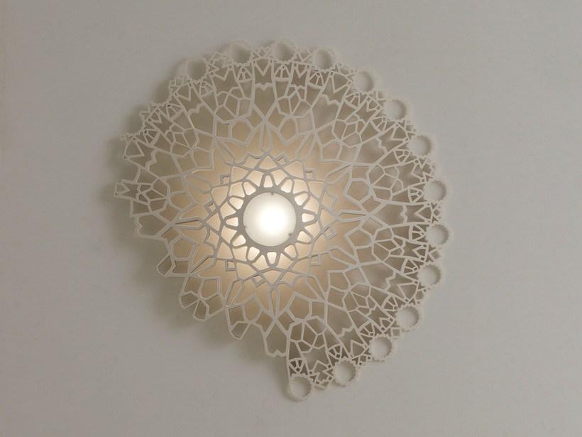 LED direct light cultured marble wall lamp | Notredame by Karman