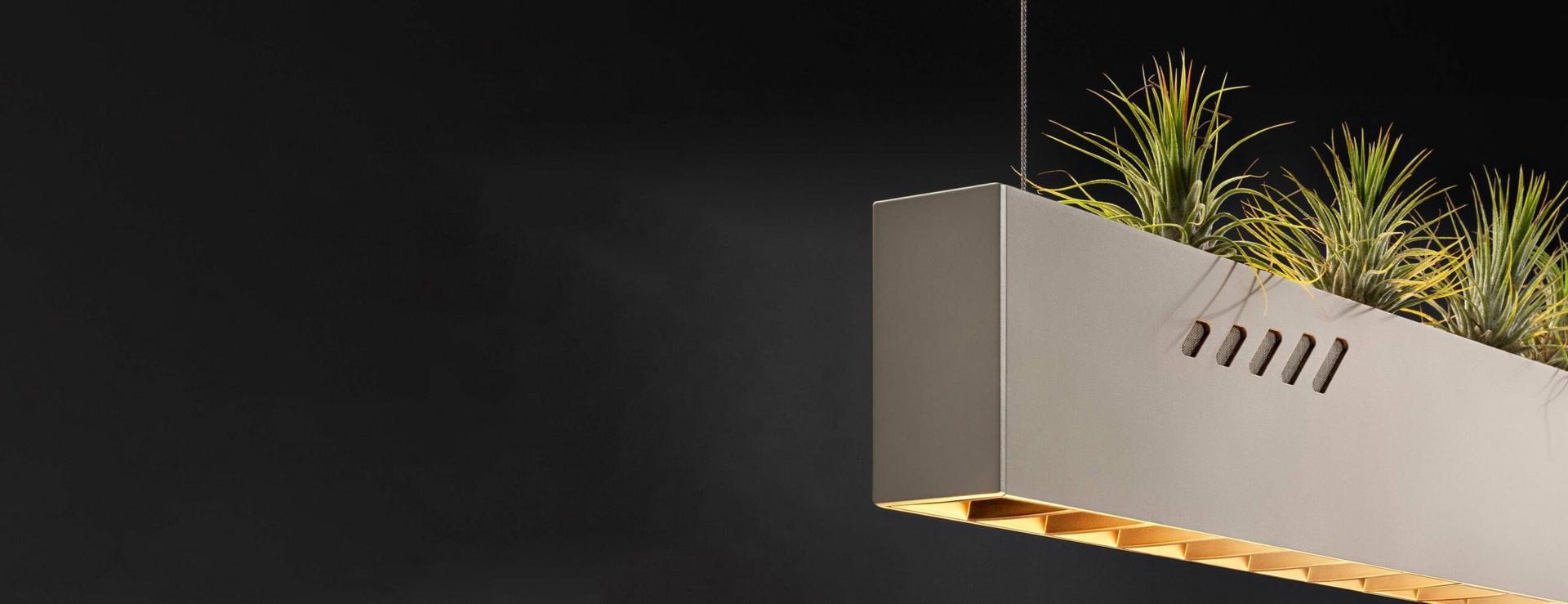 Metal LED sanitising light | Pure Bioair by Olev