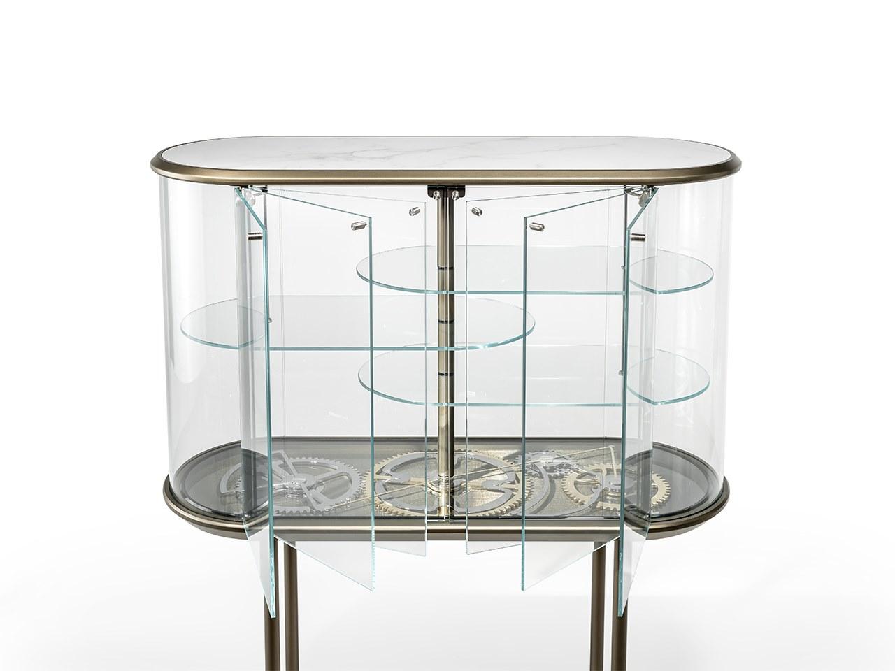 Glass bar cabinet | Big Ben Bar by Reflex