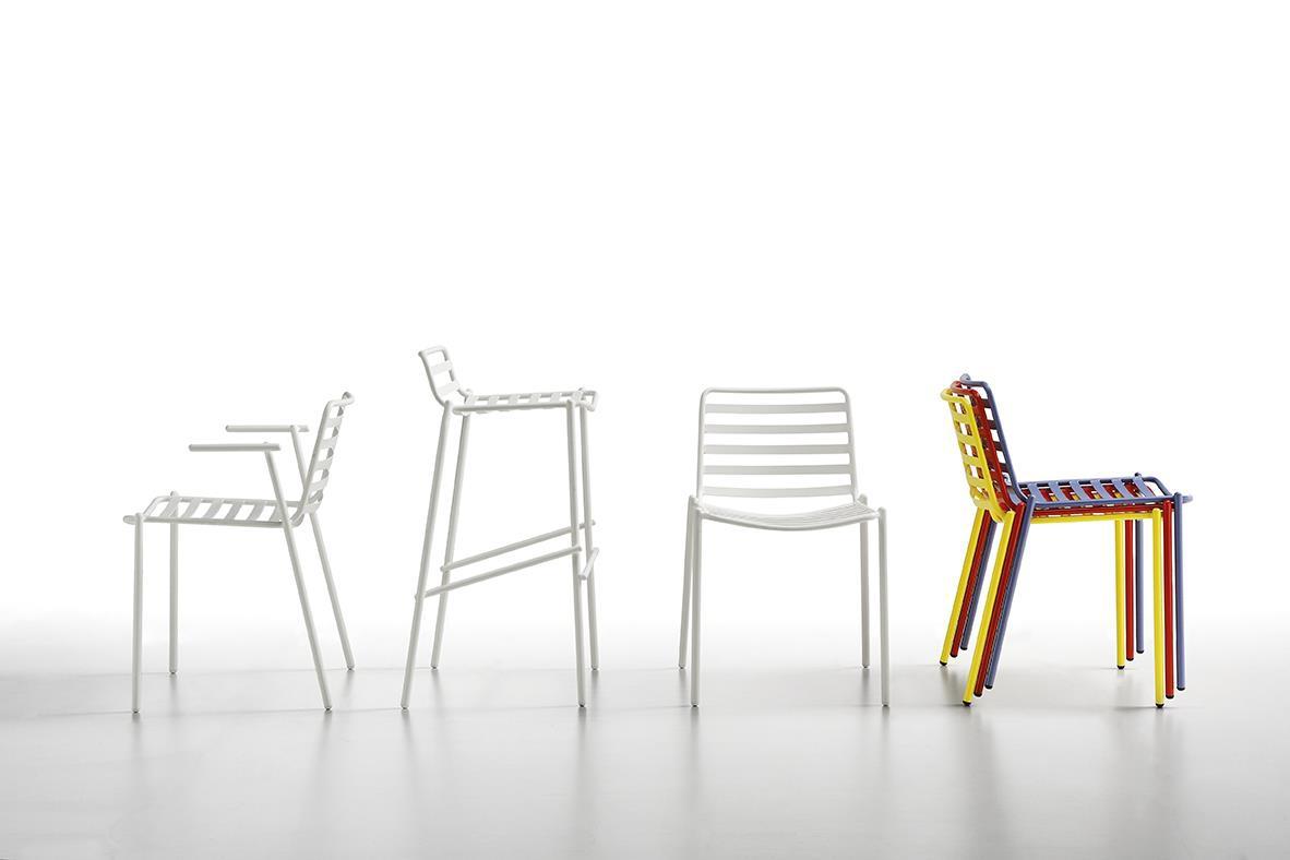 Steel garden chair | Trampoliere S Out by Midj