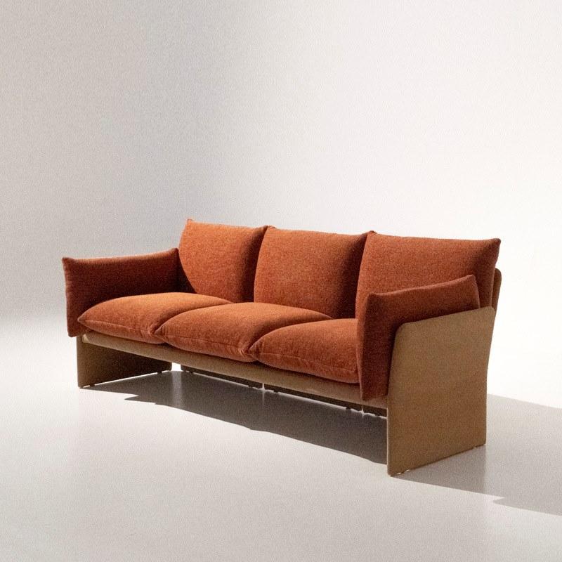 3 seater cotton and microfiber sofa | Farfalle by Mantellassi 1926