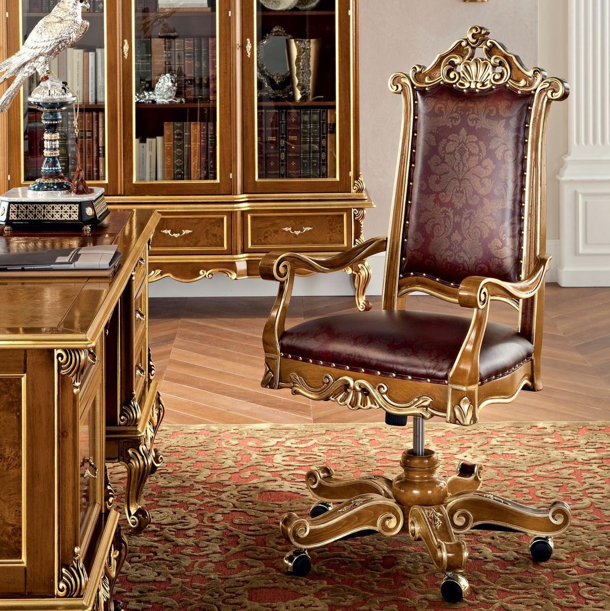 Executive chair with 5-spoke base with castors | 12501 by Modenese Gastone