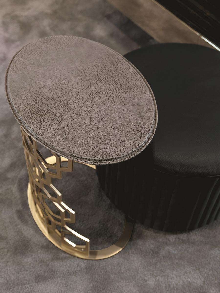 Round metal coffee table | Martin by Longhi