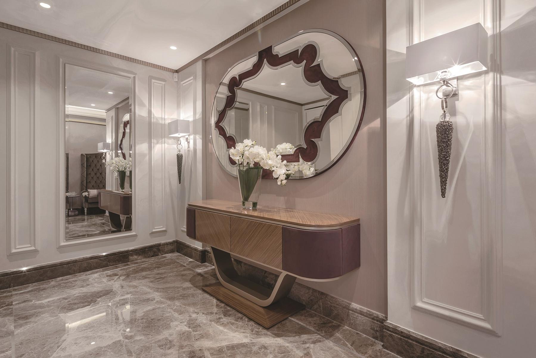 Oval glass mirror | Byron by Longhi