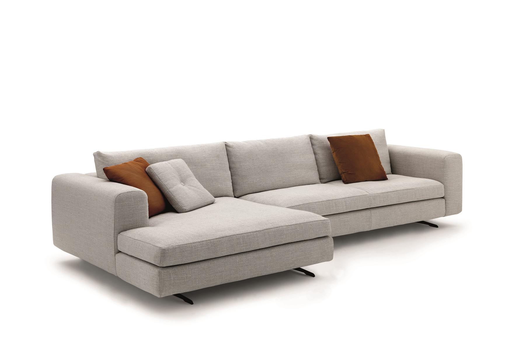 Sectional fabric sofa | Lee System by Arflex