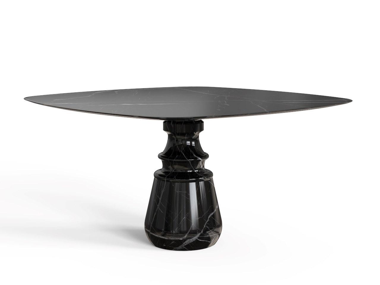 Square marble dining table | Pietra Square by Boca Do Lobo
