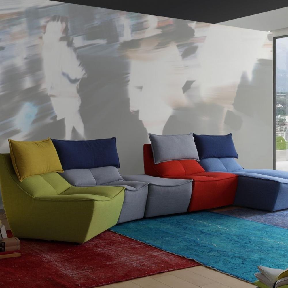 Modular leather sofa | Hip Hop by Calia Italia