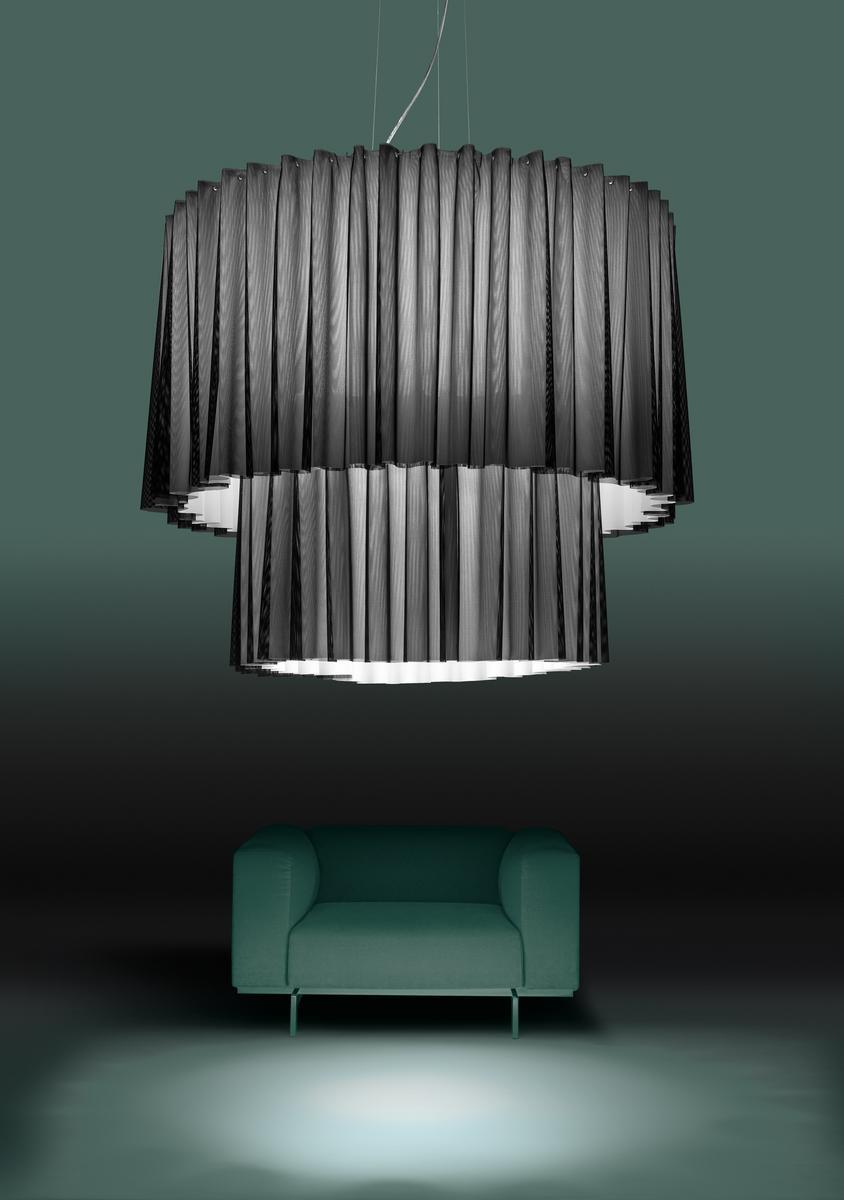 Trevira® CS pendant lamp | Skirt by Axolight